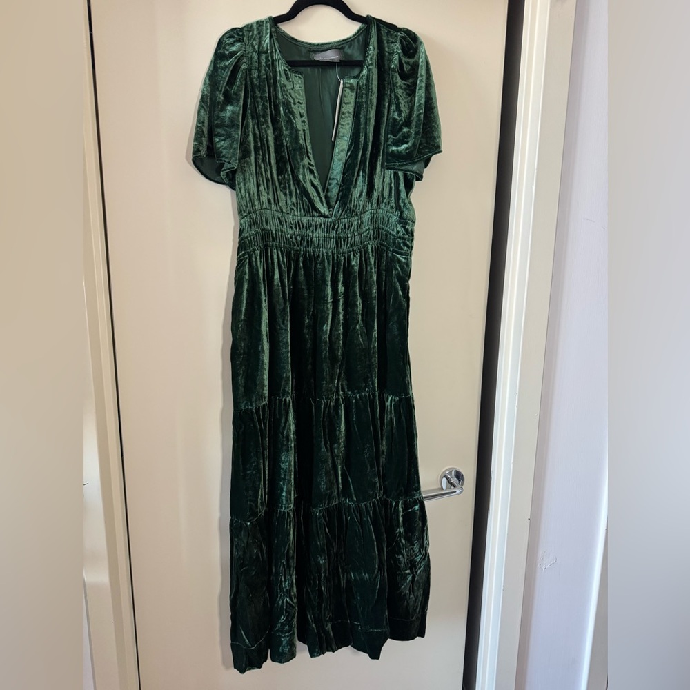 Anthropologie The Somerset Maxi Dress: Velvet Edition